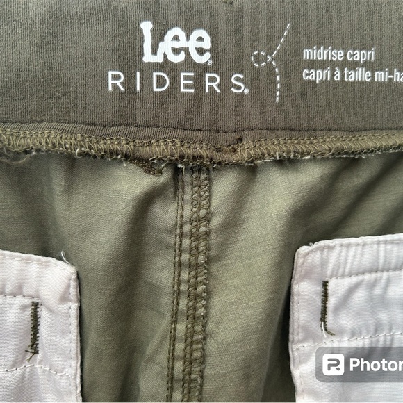 Camo capris- worn once - Picture 3 of 4